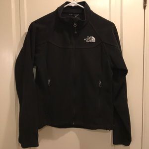 North Face black windwall zip up jacket size small
